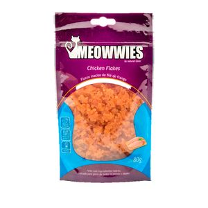 Petisco Natural Gatos Meowwies Flakes Frango - 80 g Petisco Natural Gatos Meowwies Flakes Frango - 80 g