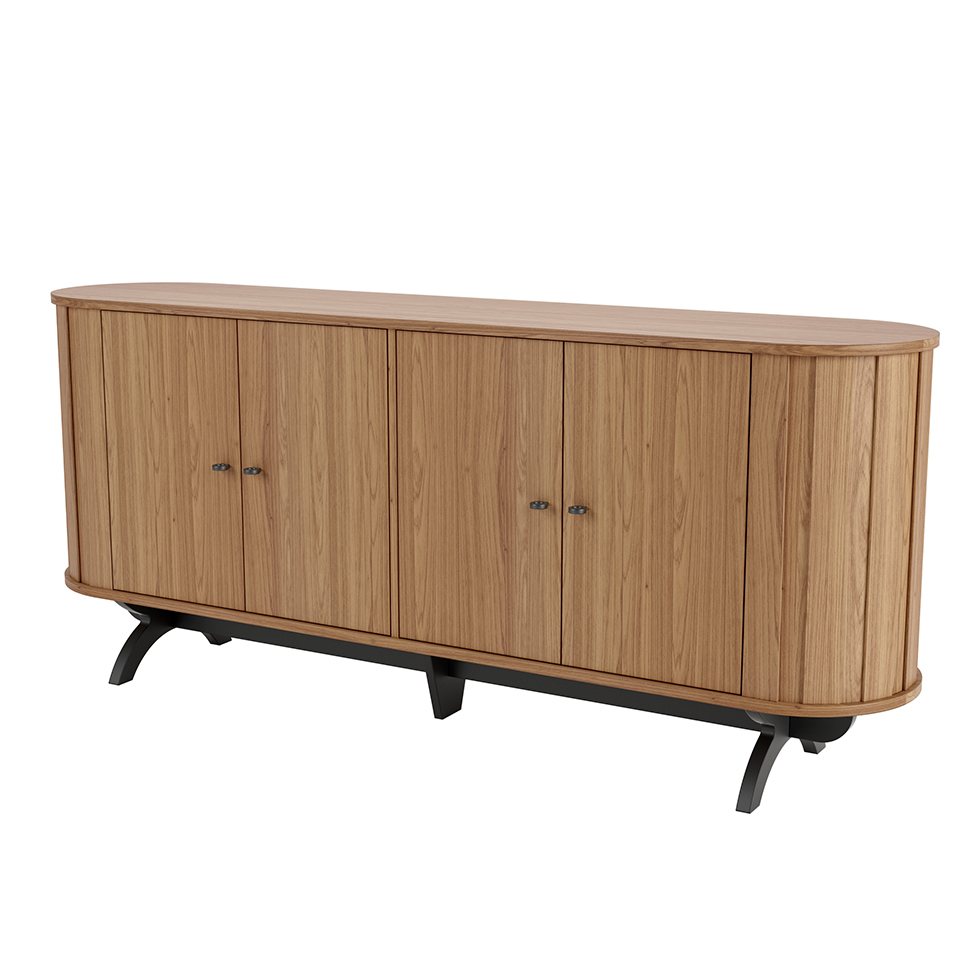 Buffet Selene 4 PT Freijó e Preto Buffet Selene 4 PT Freijó e Preto