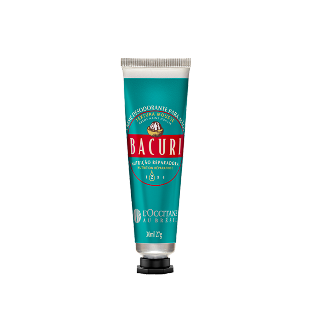 Creme Desodorante de Mãos Textura Mousse Bacuri 30ml Creme Desodorante de Mãos Textura Mousse Bacuri 30ml