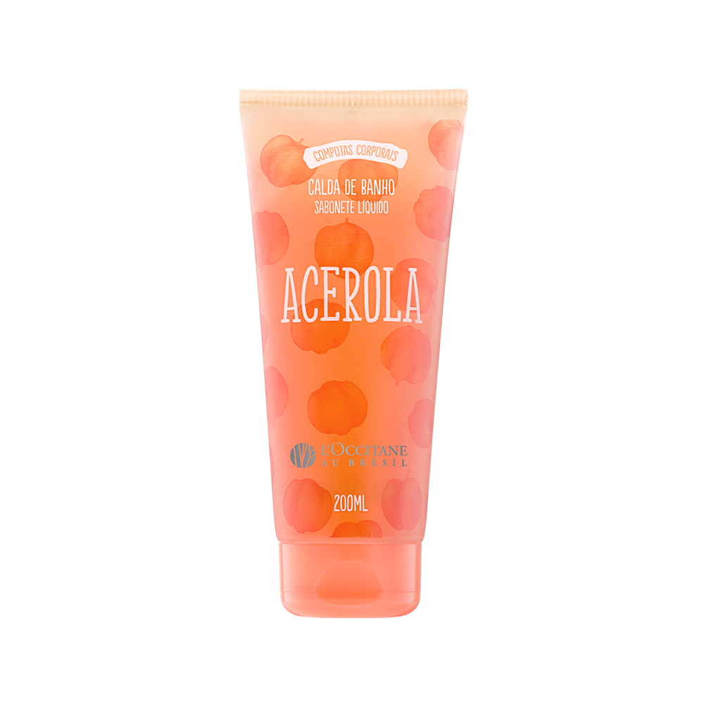 Calda de Banho Sabonete Líquido Acerola 200ml Calda de Banho Sabonete Líquido Acerola 200ml