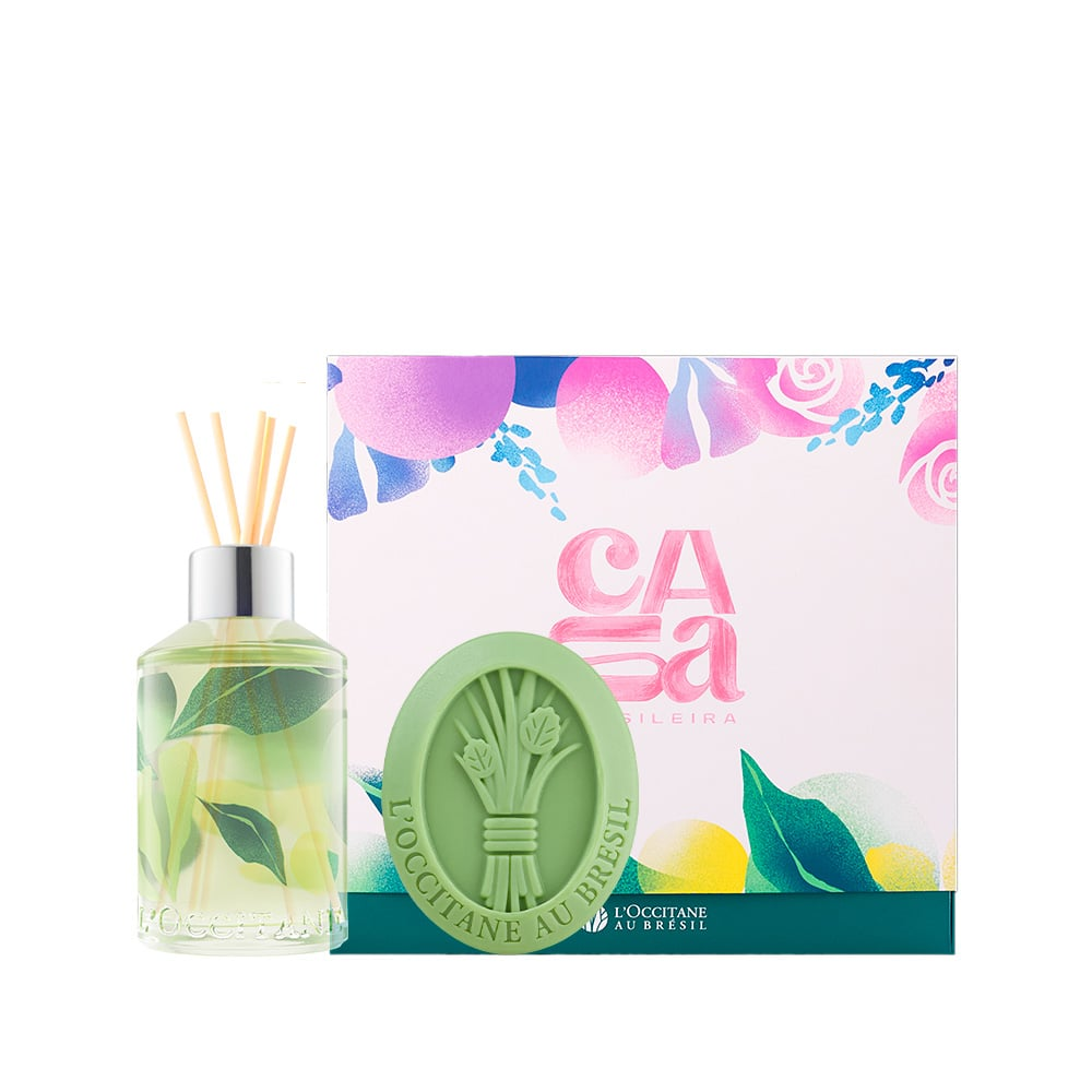 Presente Sabonete Capim-Limão e Aromatizador Frescor Revigorante Presente Sabonete Capim-Limão e Aromatizador Frescor Revigorante