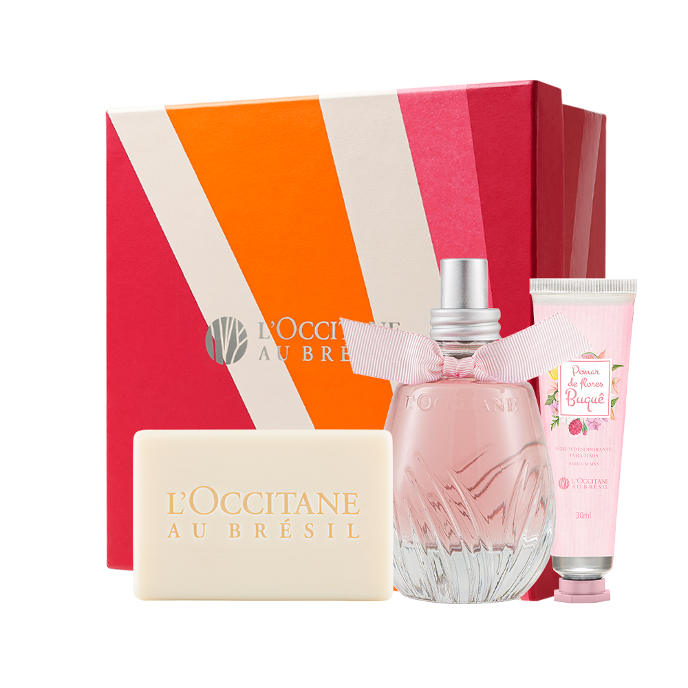 Presente Buquê: Sabonete, Creme de Mãos e Eau de Parfum Presente Buquê: Sabonete, Creme de Mãos e Eau de Parfum