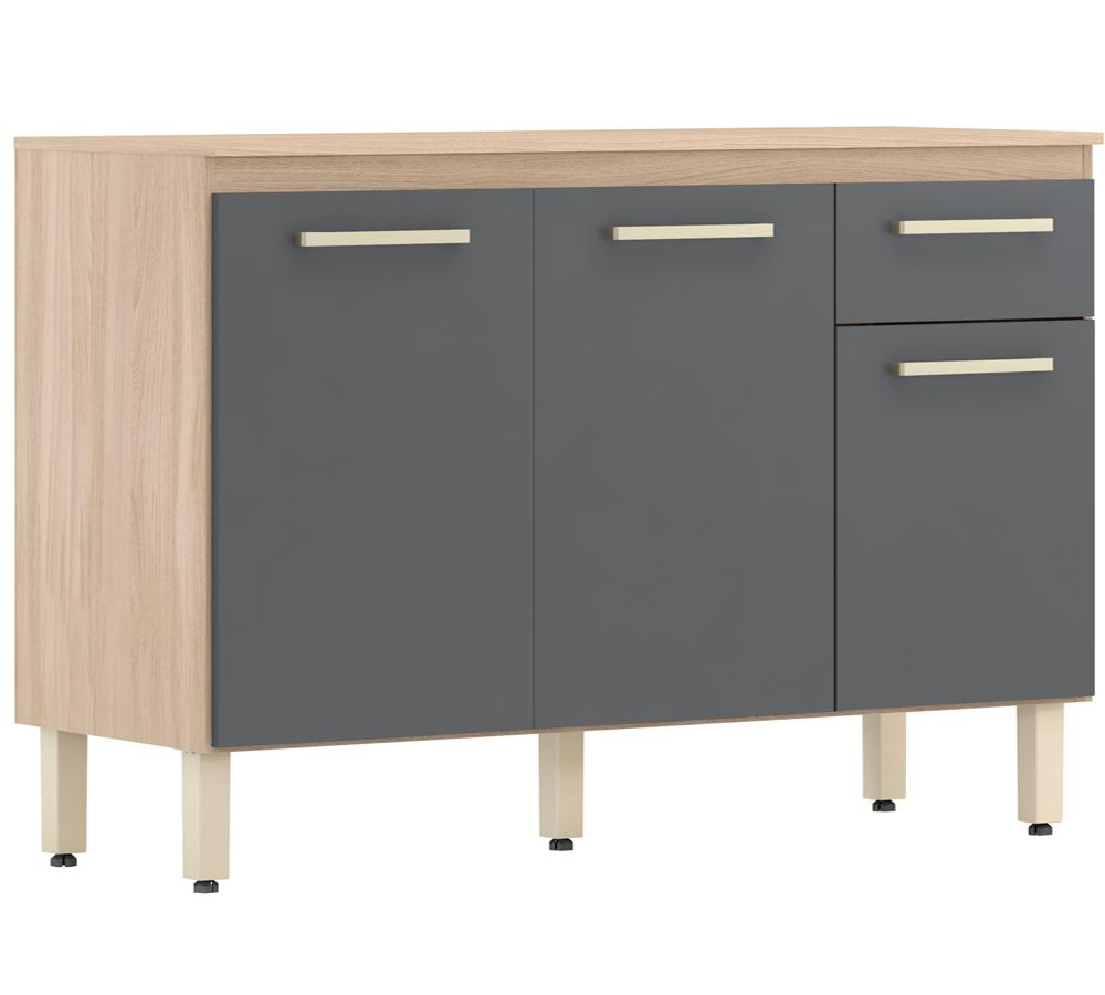 Balcao Para Cozinha 120 CM Dama 93101 Avena Grafito Demobile