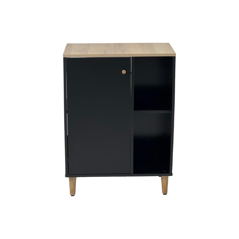 Gabinete Armário Banheiro Ditália 1 Porta BN-06 cor:preto Gabinete Armário Banheiro Ditália 1 Porta BN-06 cor:preto