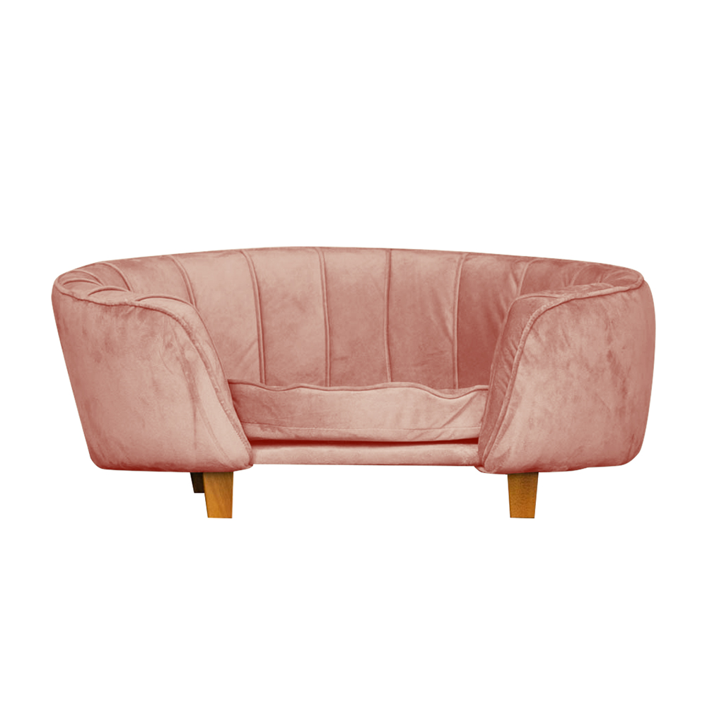 Poltrona Cama Caminha Pet Laddi Veludo Rose Dvinn Poltrona Cama Caminha Pet Laddi Veludo Rose Dvinn