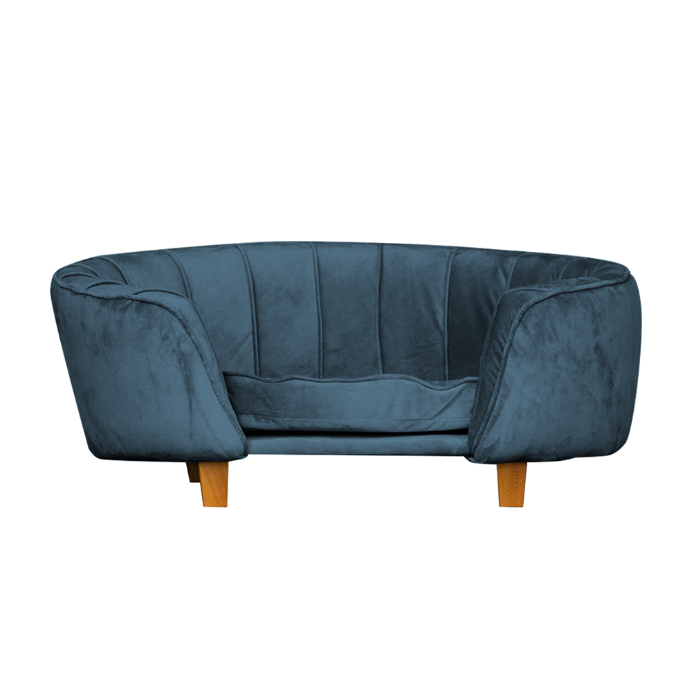 Poltrona Cama Caminha Pet Laddi Veludo Azul Marinho Dvinn Poltrona Cama Caminha Pet Laddi Veludo Azul Marinho Dvinn