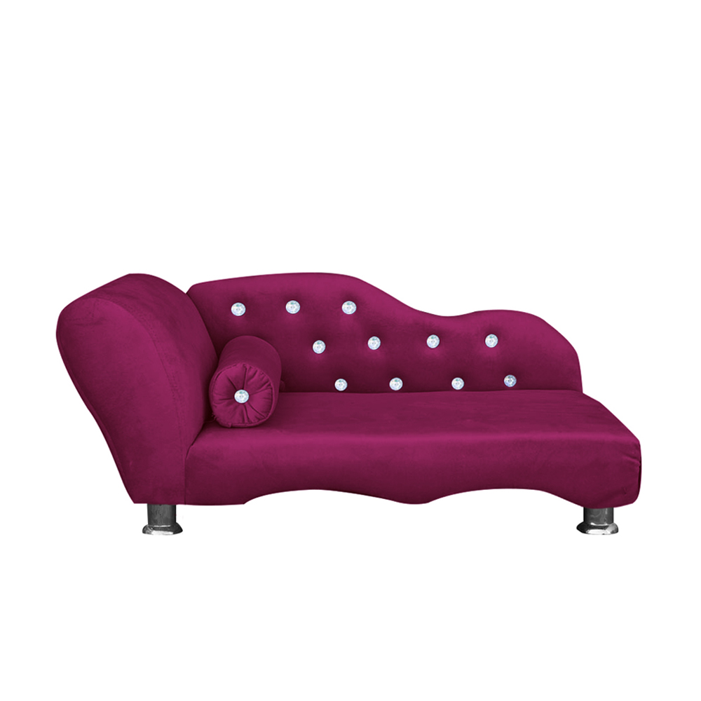 Cama Caminha Divã Pet Veludo Strass Marsala Dvinn Cama Caminha Divã Pet Veludo Strass Marsala Dvinn
