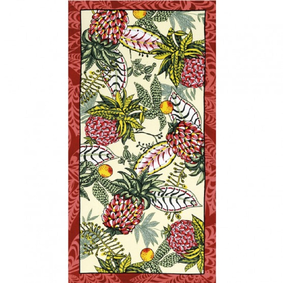 Toalha de Praia Velour Pineapple Döhler Toalha de Praia Velour Pineapple Döhler