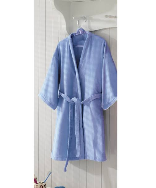Roupão infantil Velour Liso Dohler - P Azul Roupão infantil Velour Liso Dohler - P Azul