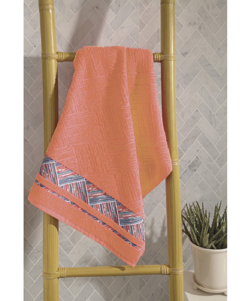 Toalha De Banho Jacquard Premium Fj5863 - Salmão Toalha De Banho Jacquard Premium Fj5863 - Salmão