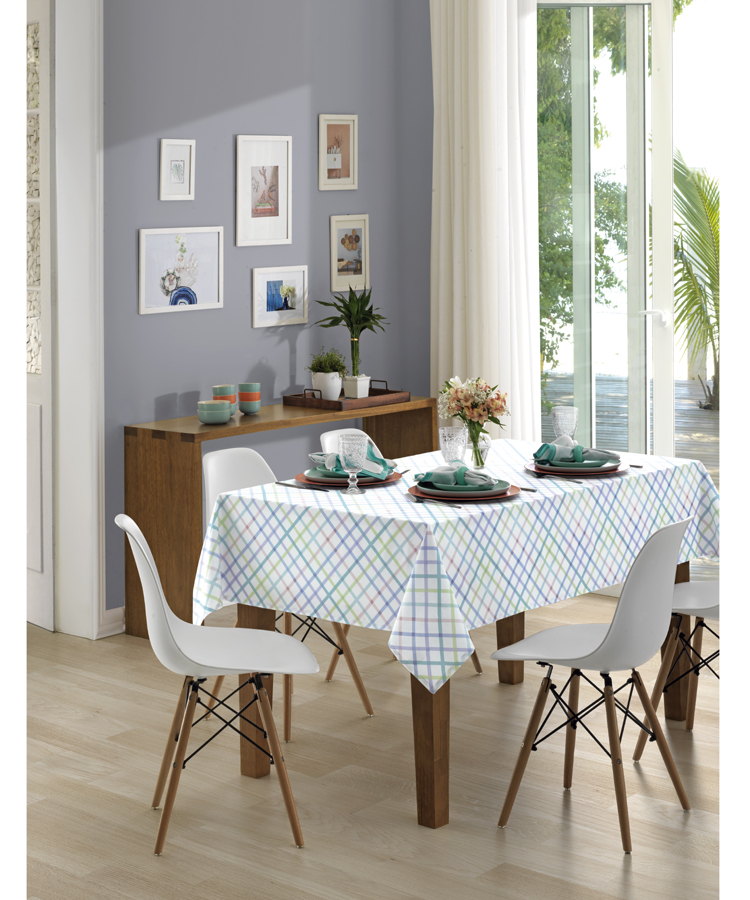 Toalha de Mesa Retangular 8 Lugares Elis Clean Athenas Toalha de Mesa Retangular 8 Lugares Elis Clean Athenas