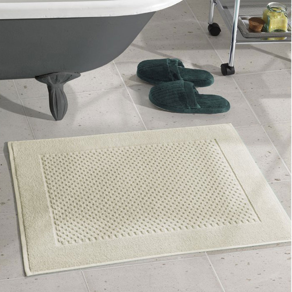 Toalha para Piso Felpudo Liso Prime Bege Toalha para Piso Felpudo Liso Prime Bege