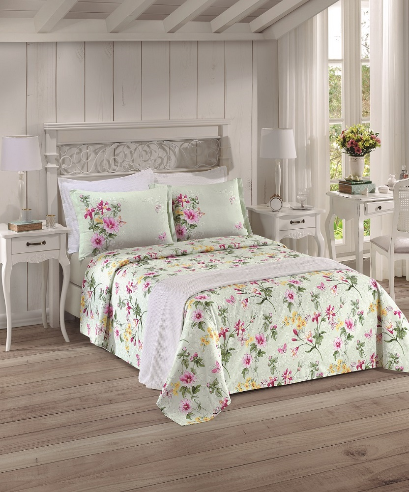 Jogo de Cama King 4 peças 150 fios Liliane Jogo de Cama King 4 peças 150 fios Liliane