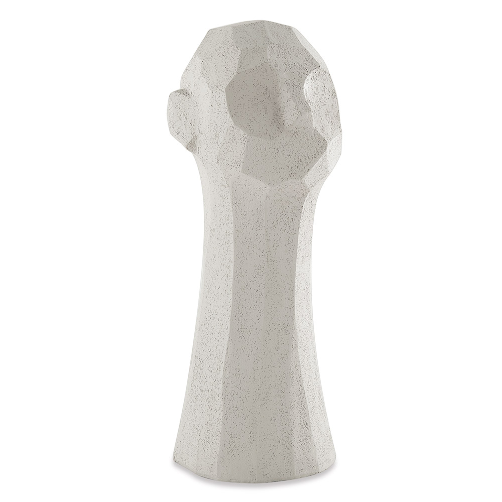 Escultura Decorativa "Rosto" Em Poliresina Off White 39x16 cm - D'Rossi Escultura Decorativa "Rosto" Em Poliresina Off White 39x16 cm - D'Rossi