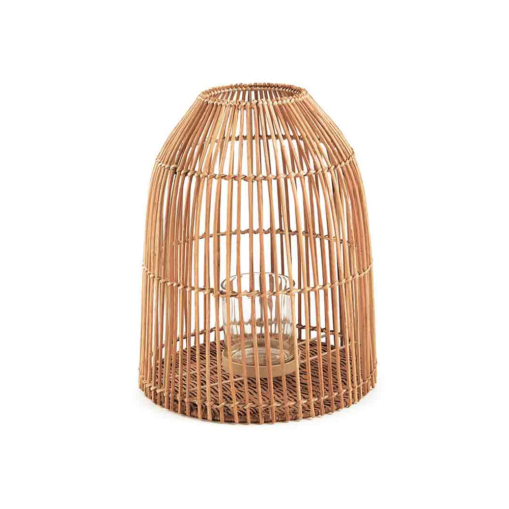 Lanterna Decorativa em Rattan 38x30 cm - D'Rossi Lanterna Decorativa em Rattan 38x30 cm - D'Rossi