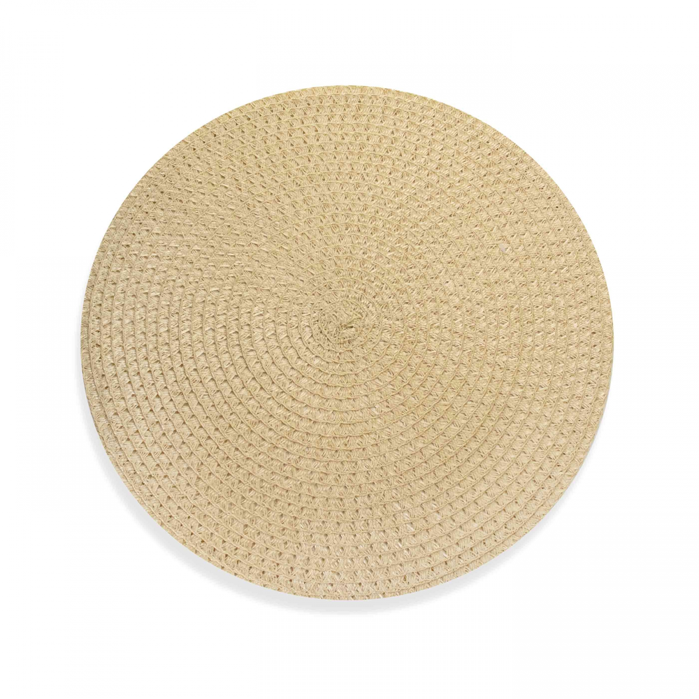 Jogo Americano Redondo de Plástico Creme 38 cm - D'Rossi Jogo Americano Redondo de Plástico Creme 38 cm - D'Rossi