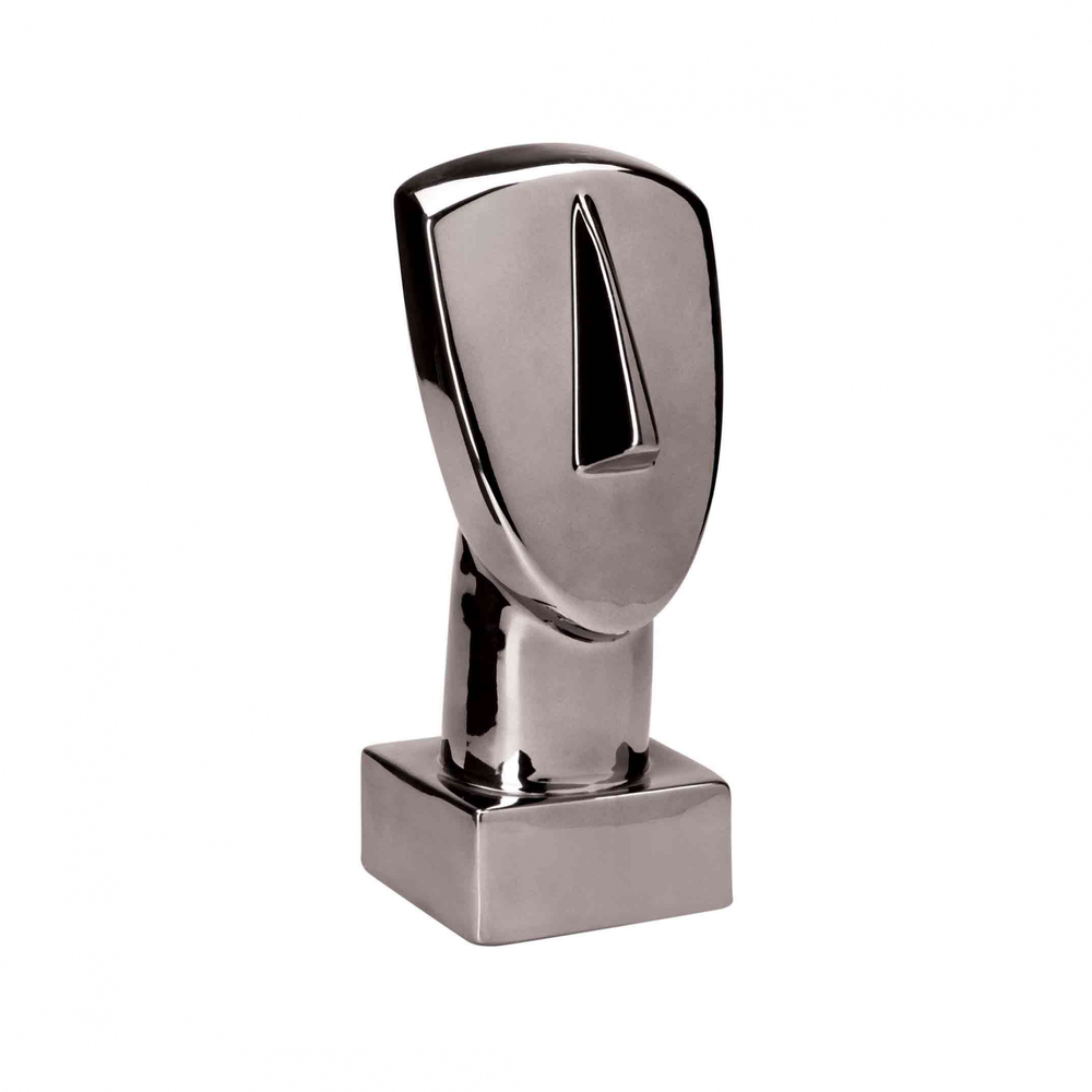 Escultura Decorativa em Cerâmica Face 29x11 cm - D'Rossi Escultura Decorativa em Cerâmica Face 29x11 cm - D'Rossi