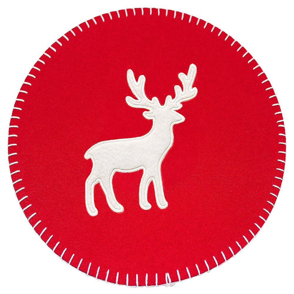 Jogo Americano Rena Vermelho 35x35x35 cm D'Rossi Jogo Americano Rena Vermelho 35x35x35 cm D'Rossi