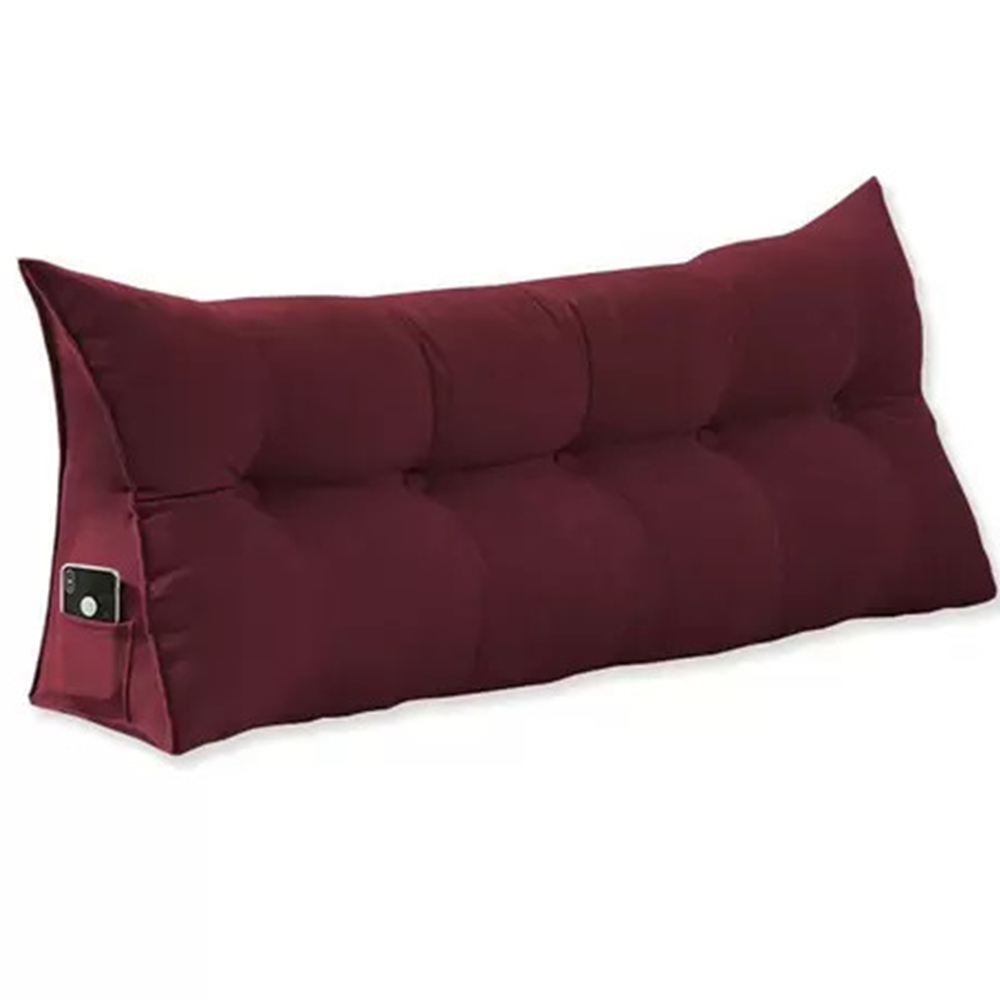 Almofada Para Cabeceira Apoio 160cm Suede Bordô - DS Estofados Almofada Para Cabeceira Apoio 160cm Suede Bordô - DS Estofados