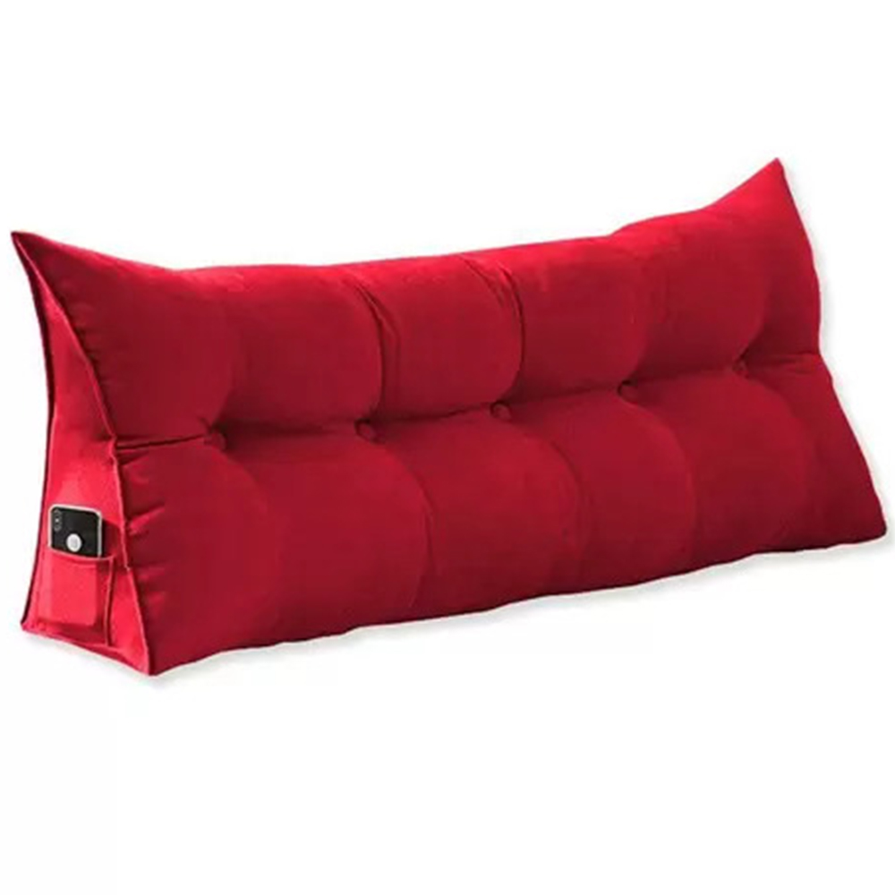 Almofada Para Cabeceira Apoio 140cm Suede Vermelho - DS Estofados Almofada Para Cabeceira Apoio 140cm Suede Vermelho - DS Estofados