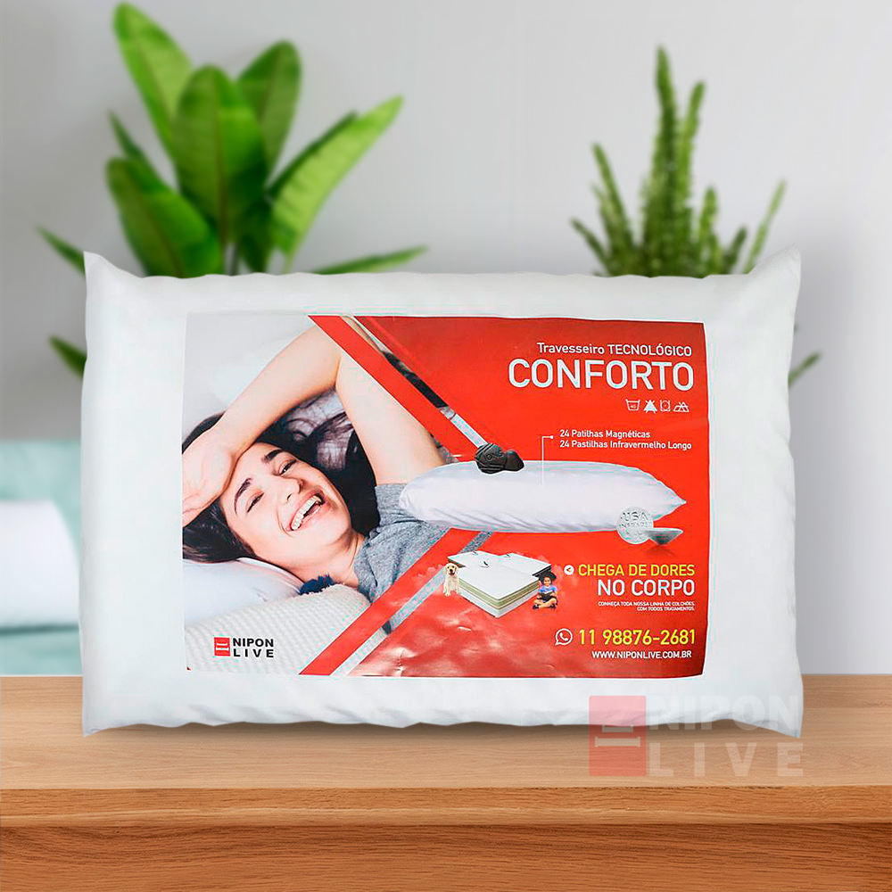 Travesseiro Anti Ronco Magnetico Alivia Dor Ortopedico Travesseiro Anti Ronco Magnetico Alivia Dor Ortopedico
