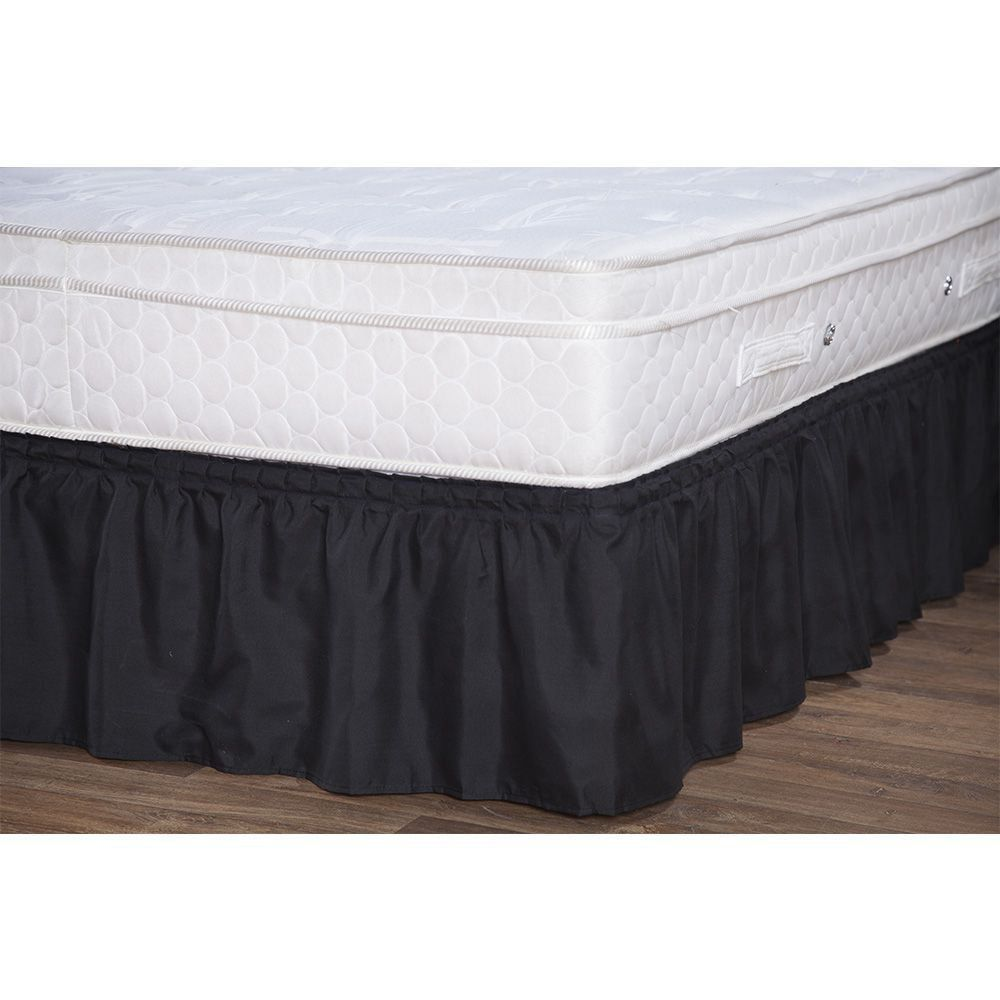 Saia Ajustável para Cama Box Casal Renata Preto - Enxovais Aquarela Saia Ajustável para Cama Box Casal Renata Preto - Enxovais Aquarela