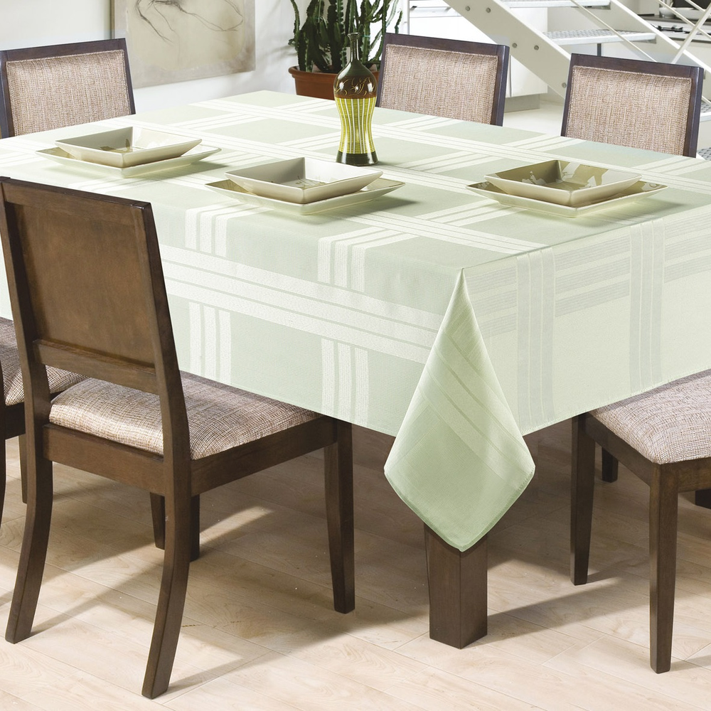 Toalha de Mesa Quadrada 4 Lugares Prática Versátil Verde Toalha de Mesa Quadrada 4 Lugares Prática Versátil Verde