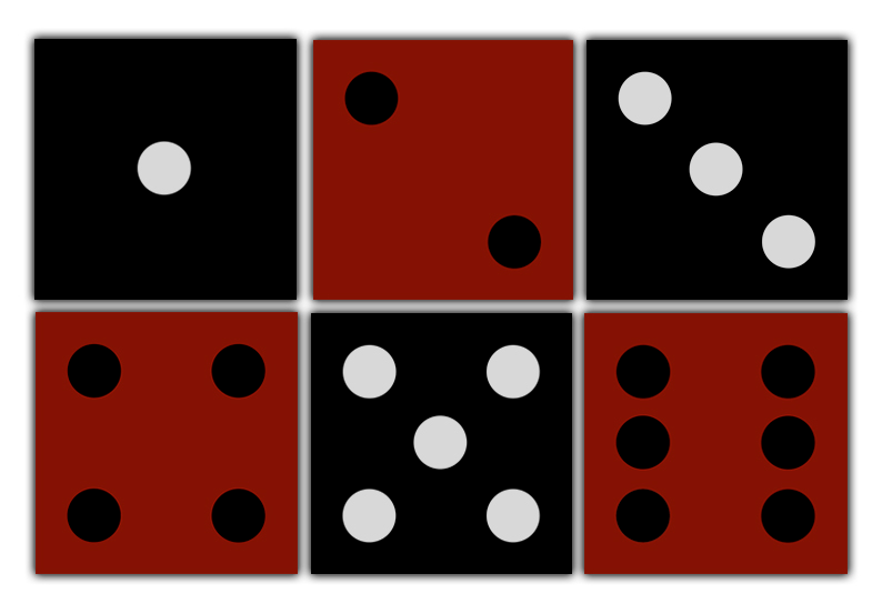 Conjunto Jogo Porta Copos com 6 unidades (2 em 1) com Imã - Dado Conjunto Jogo Porta Copos com 6 unidades (2 em 1) com Imã - Dado