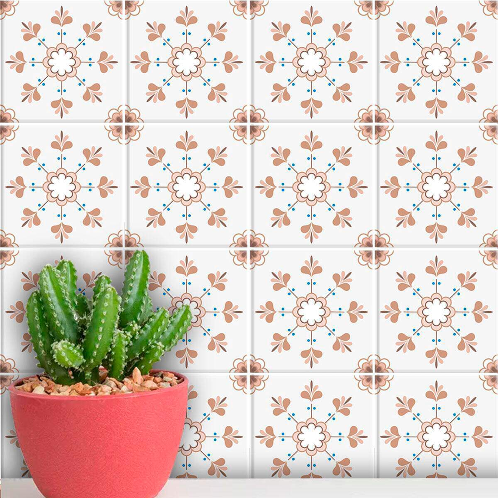 Adesivos de Azulejos Ladrilhos Hidráulicos Modelo 109-10x10cm Adesivos de Azulejos Ladrilhos Hidráulicos Modelo 109-10x10cm