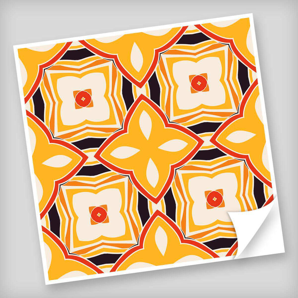 Adesivo para Azulejo Unitário Modelo 307-10x10cm Adesivo para Azulejo Unitário Modelo 307-10x10cm