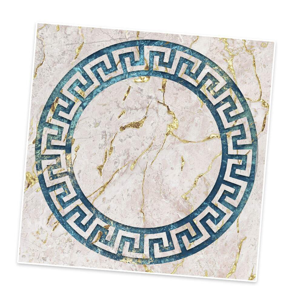 Adesivo para Azulejo Unitário Mármore Azul e Bege-10x10cm Adesivo para Azulejo Unitário Mármore Azul e Bege-10x10cm