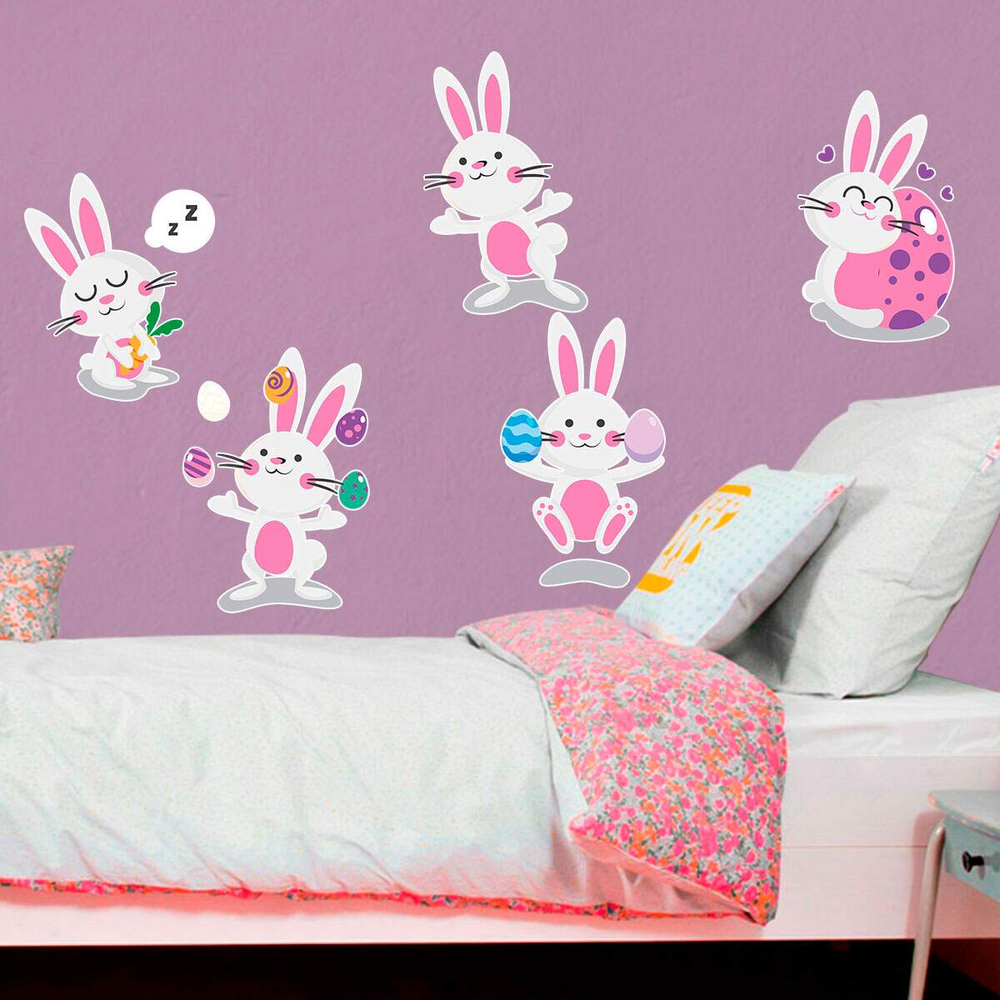 Adesivo de Parede Infantil Páscoa 9- Grande 62x65cm Adesivo de Parede Infantil Páscoa 9- Grande 62x65cm