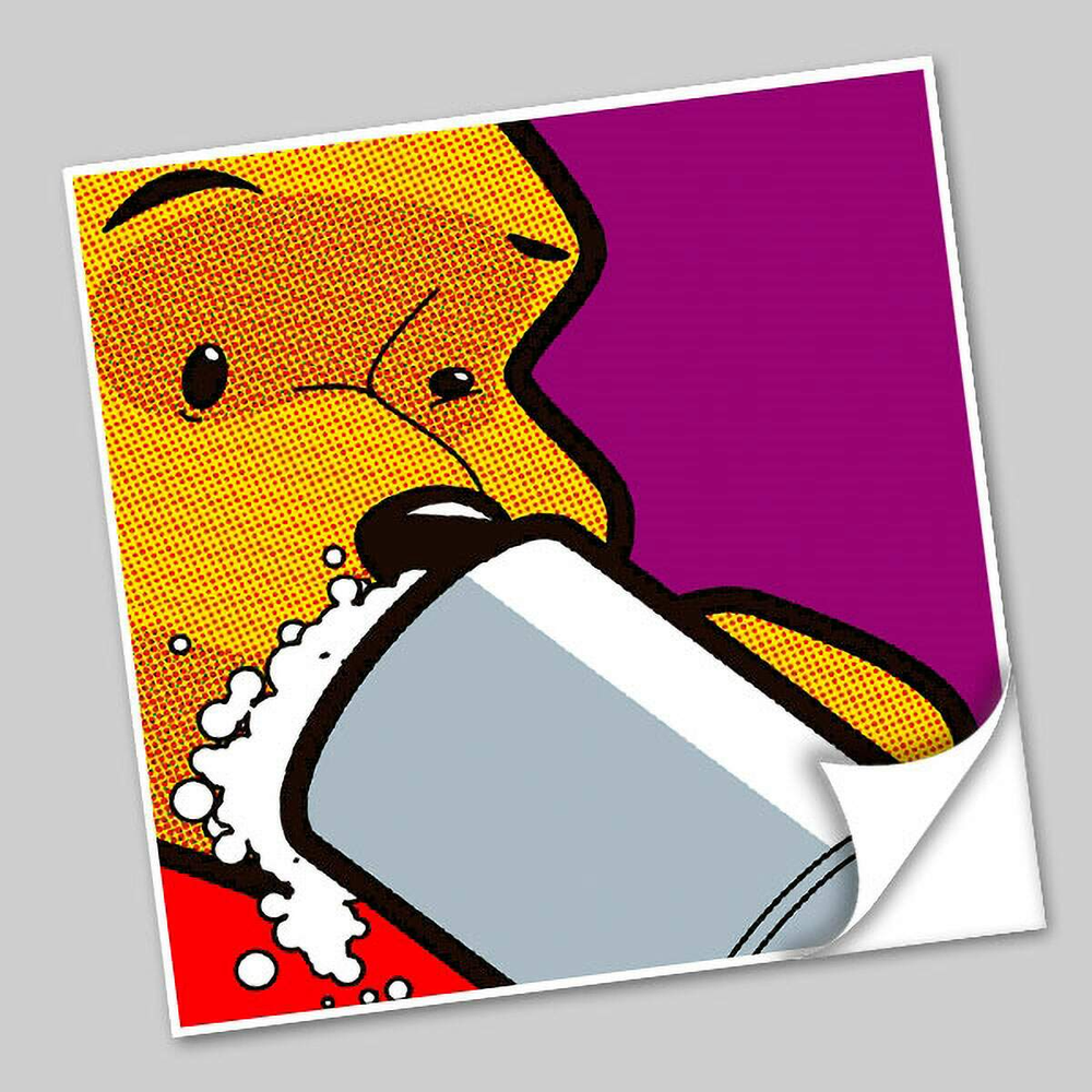 Azulejo Unitário Pop Art Comics 207-20x20cm Azulejo Unitário Pop Art Comics 207-20x20cm