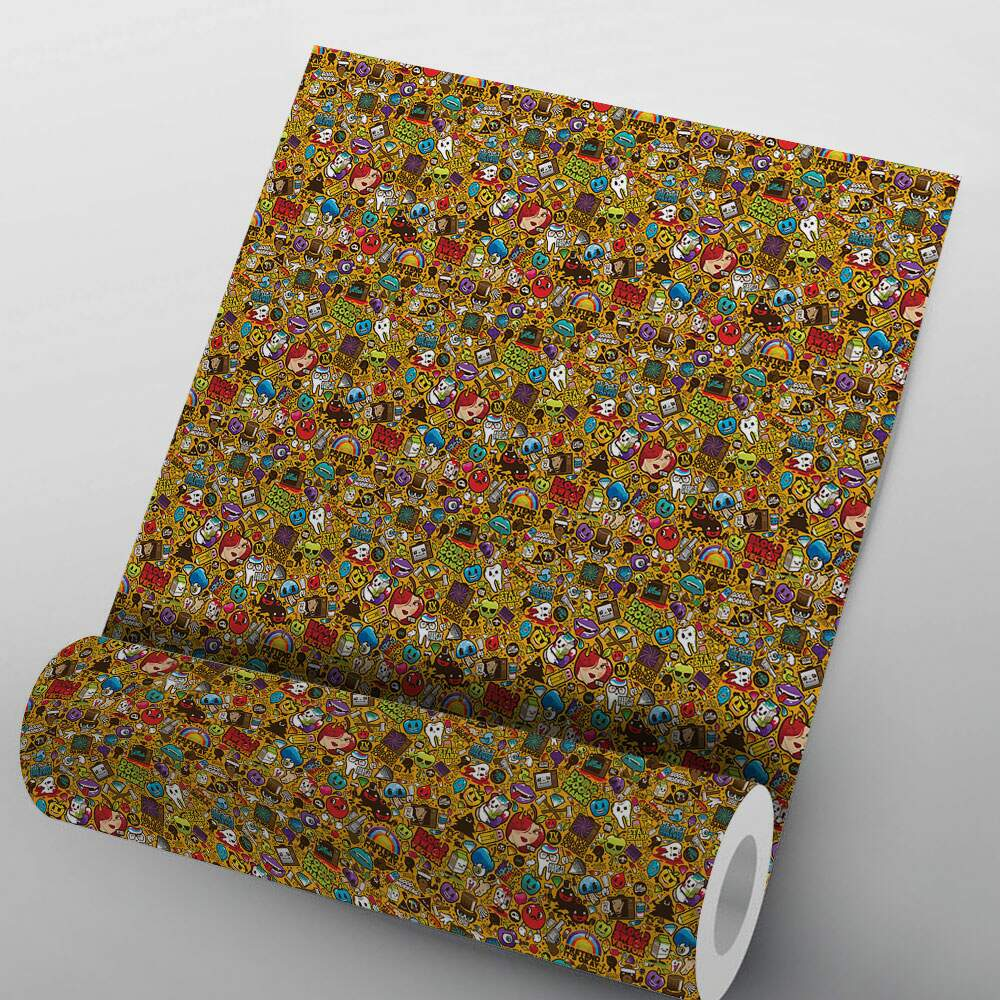 Adesivos Sticker Bomb Mod - 17- Medio 100x100cm Adesivos Sticker Bomb Mod - 17- Medio 100x100cm