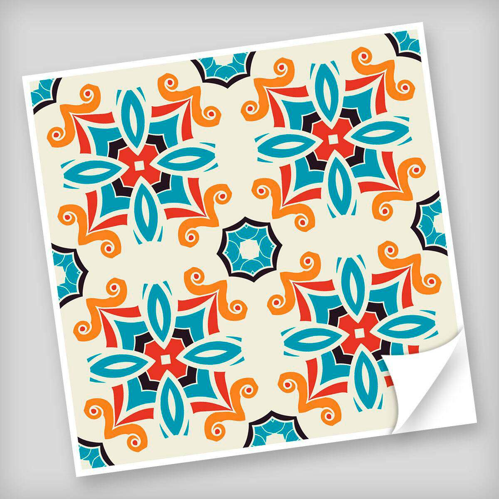 Adesivo para Azulejo Unitário Modelo 295-15x15cm Adesivo para Azulejo Unitário Modelo 295-15x15cm