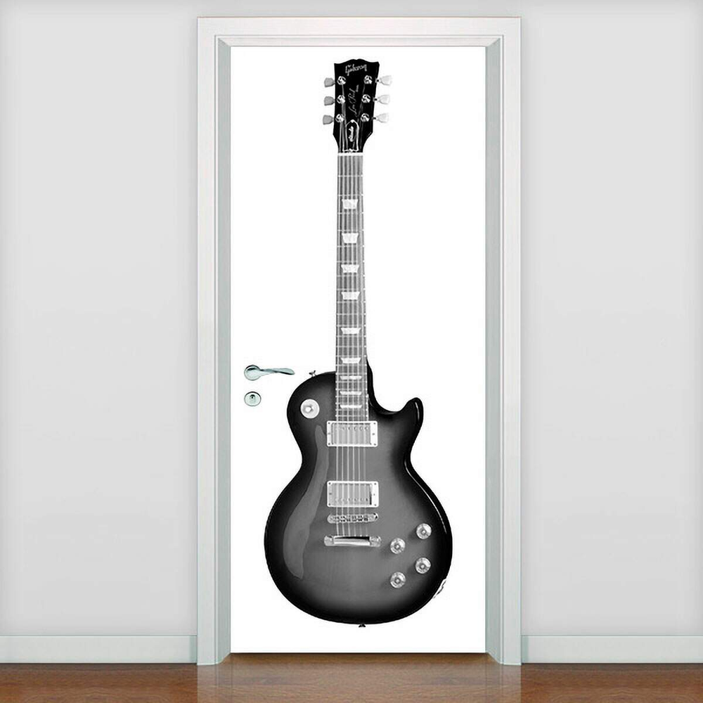 Adesivo para Porta Musica Guitarra Les Paul Classic-73X210Cm Adesivo para Porta Musica Guitarra Les Paul Classic-73X210Cm