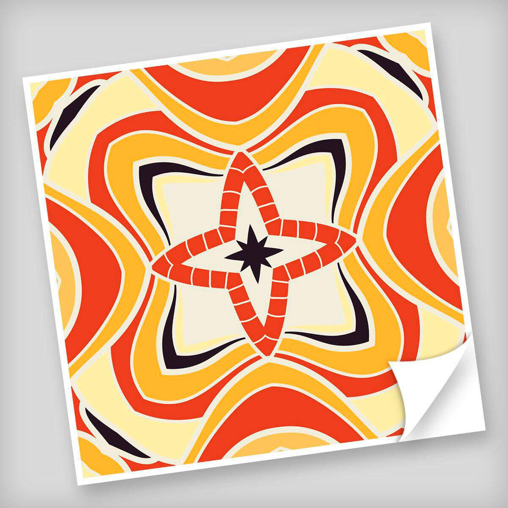 Adesivo para Azulejo Unitário Modelo 293-20x20cm Adesivo para Azulejo Unitário Modelo 293-20x20cm
