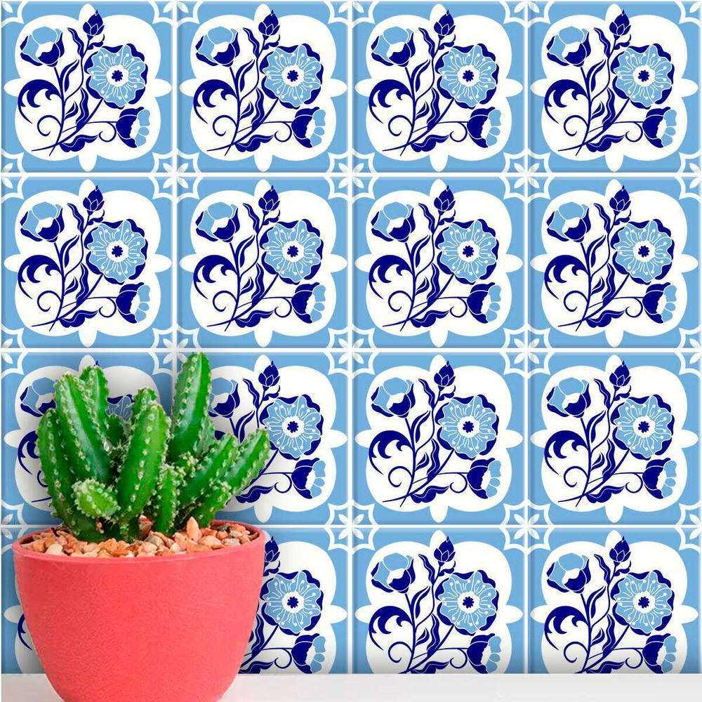 Adesivos de Azulejos Ladrilhos Hidráulicos Modelo 178-15x15cm