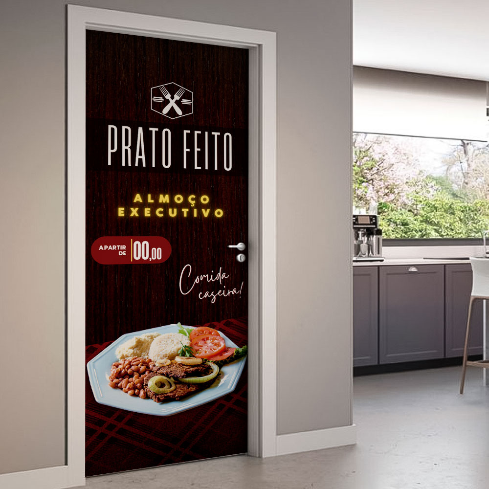 Adesivo de Porta Prato Feito-63X210Cm Adesivo de Porta Prato Feito-63X210Cm