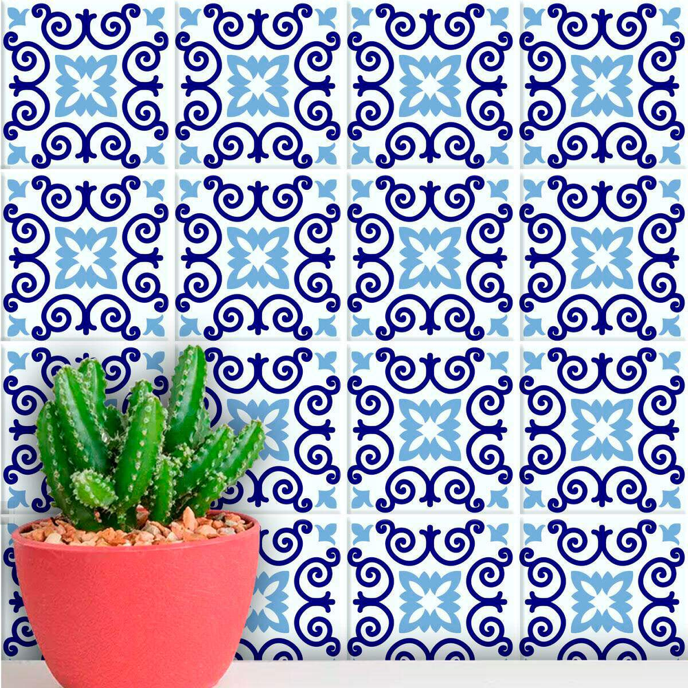 Adesivos de Azulejos Ladrilhos Hidráulicos Modelo 171-10x10cm Adesivos de Azulejos Ladrilhos Hidráulicos Modelo 171-10x10cm