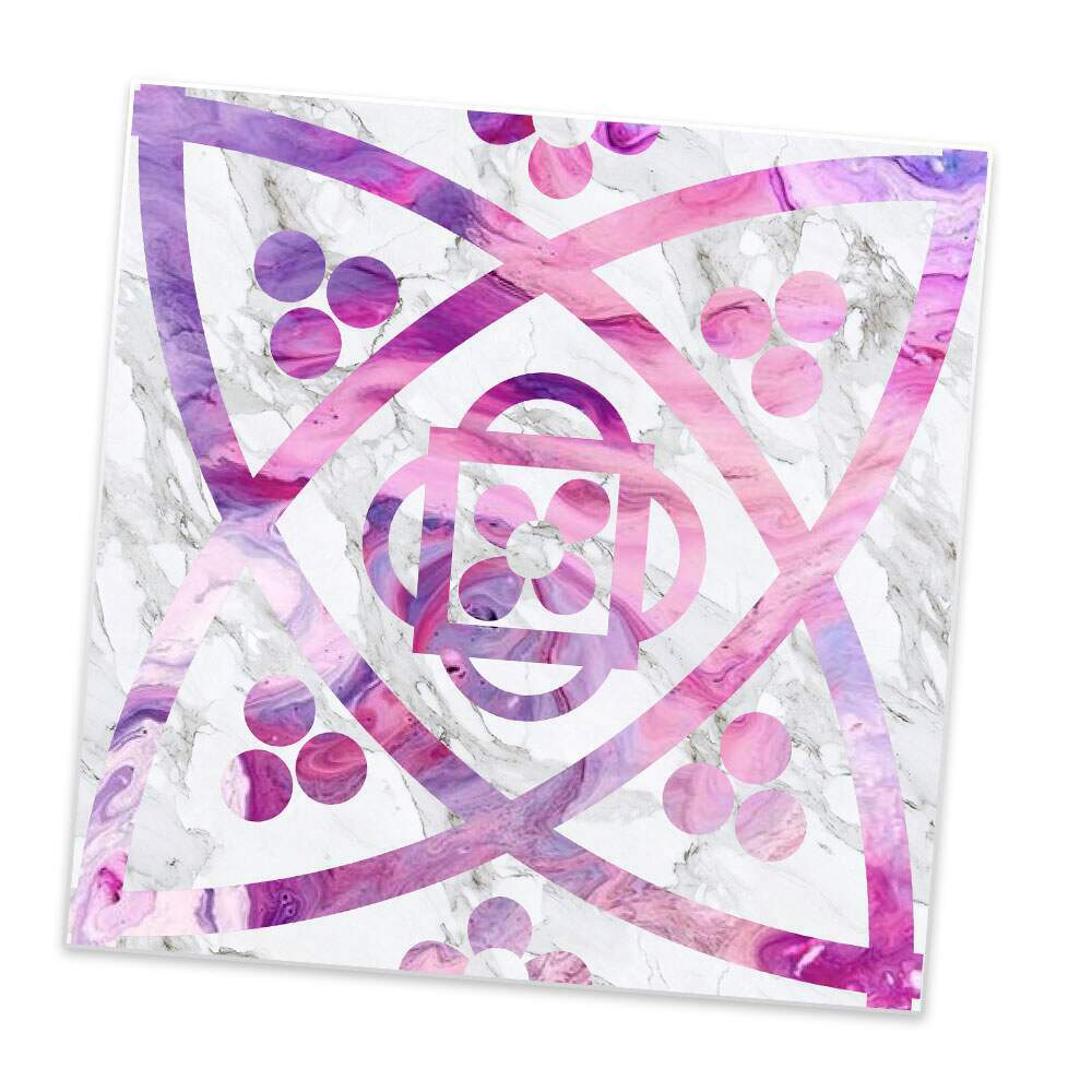 Adesivo para Azulejo Unitário Mármore Rosa e Branco 14-20x20cm Adesivo para Azulejo Unitário Mármore Rosa e Branco 14-20x20cm