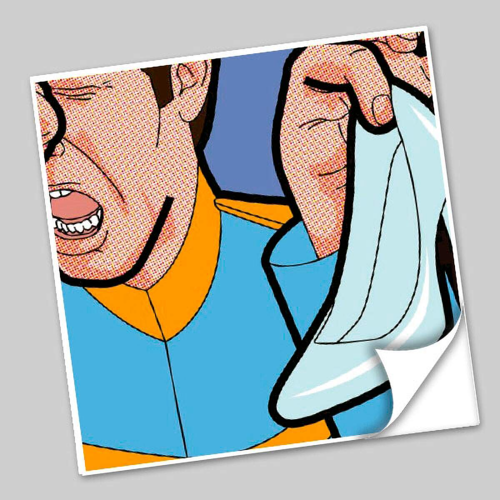 Azulejo Unitário Pop Art Comics 222-15x15cm Azulejo Unitário Pop Art Comics 222-15x15cm