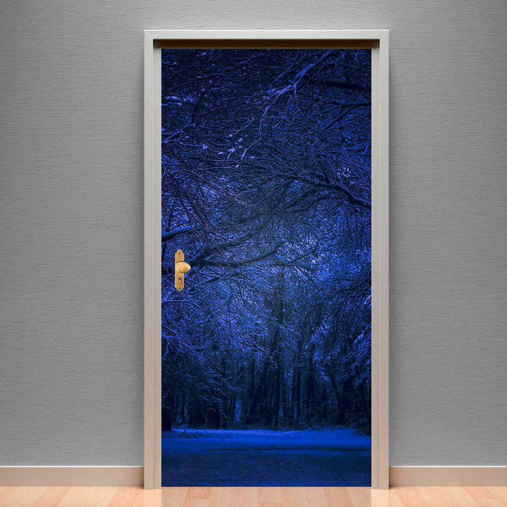 Adesivo para Porta Paisagem 28 Floresta Escura-83X210Cm Adesivo para Porta Paisagem 28 Floresta Escura-83X210Cm