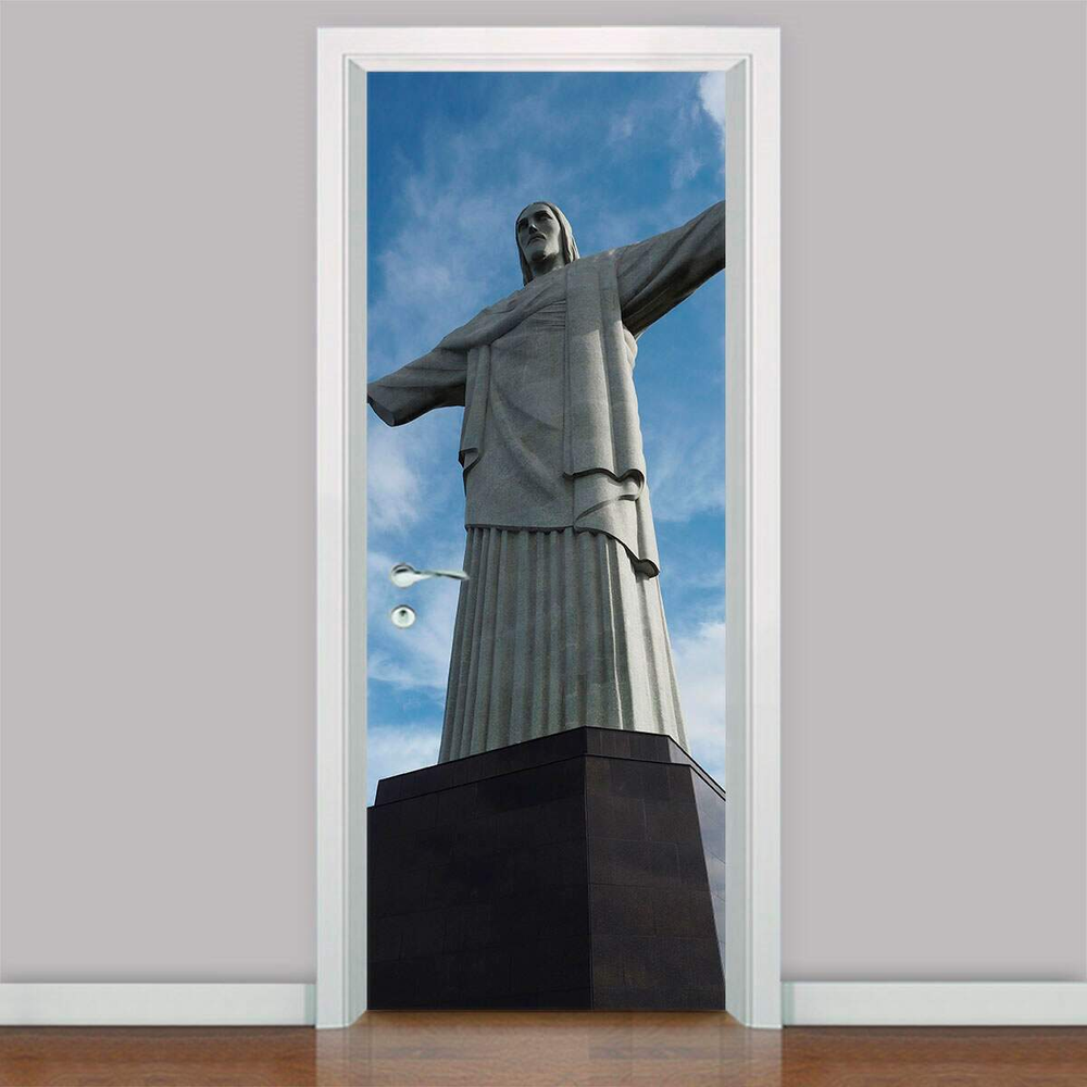 Adesivo para Porta Cristo Redentor-63X210Cm Adesivo para Porta Cristo Redentor-63X210Cm