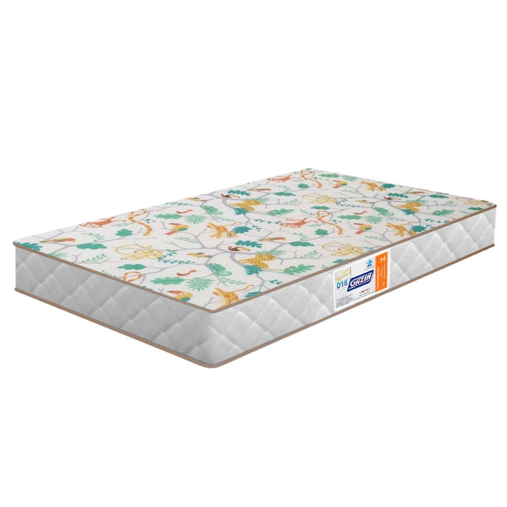 Colchao Infantil Para Berço 130X60 cm Espuma D18 Branco Gazin Colchao Infantil Para Berço 130X60 cm Espuma D18 Branco Gazin