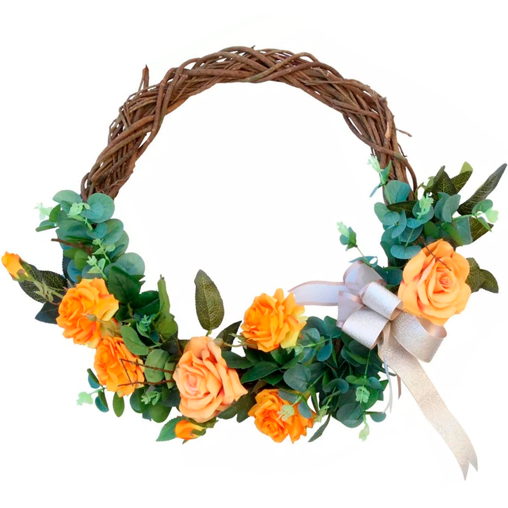 Floreal Guirlanda De Porta C Laço Decor Primavera E Natal Floreal Guirlanda De Porta C Laço Decor Primavera E Natal