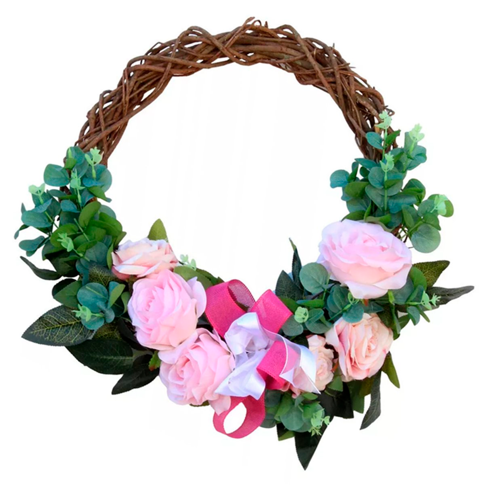 Guirlanda Floreal De Porta C Laço Decor Primavera E Natal Guirlanda Floreal De Porta C Laço Decor Primavera E Natal