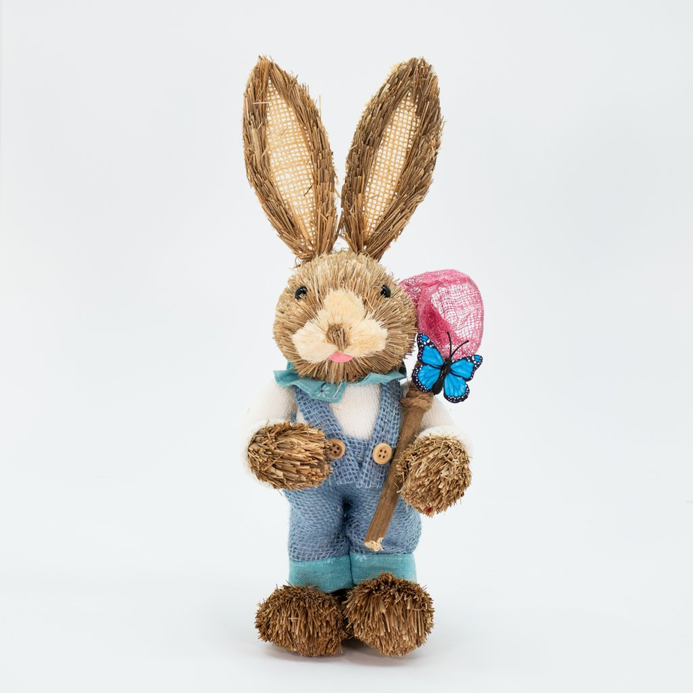 Coelho De Páscoa Decoração Enfeite Coelhinho Borboleta 35cm Coelho De Páscoa Decoração Enfeite Coelhinho Borboleta 35cm