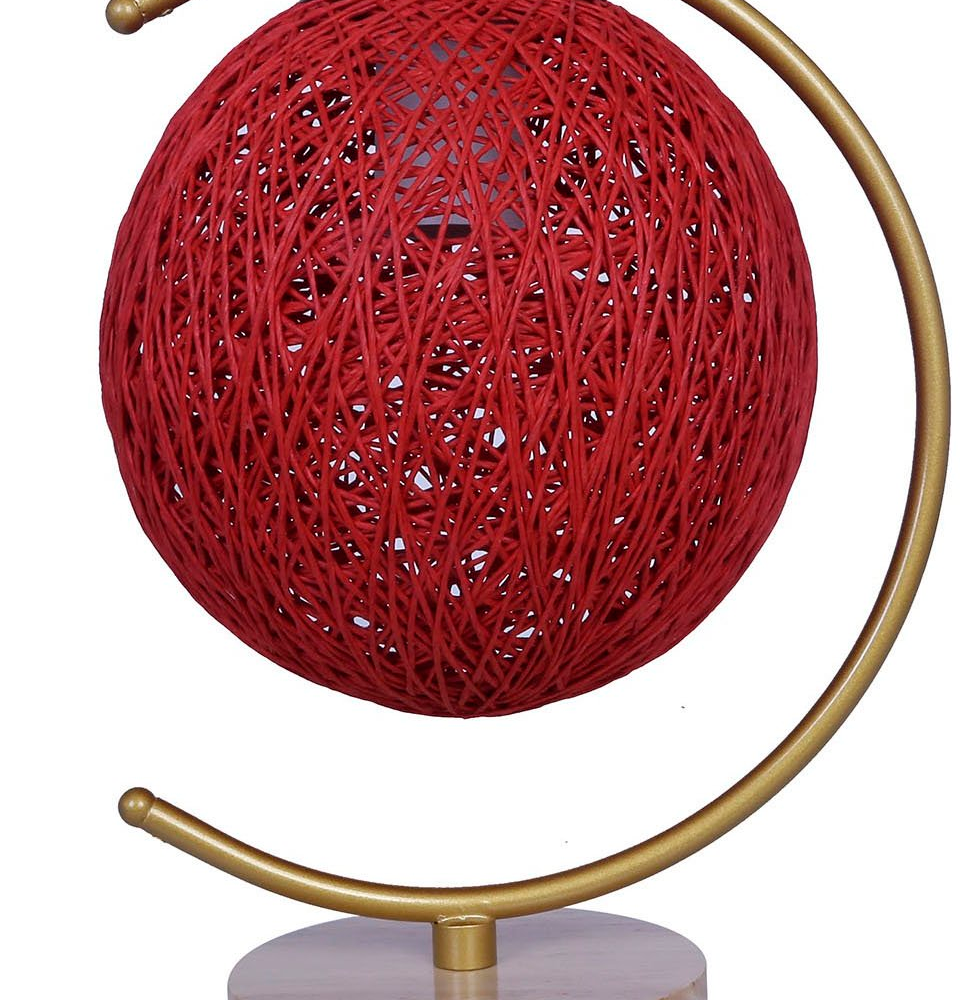 Abajur Luminária Rustica Vermelha Branca De Mesa 27,5cm Bivolt 110/220v Abajur Luminária Rustica Vermelha Branca De Mesa 27,5cm Bivolt 110/220v