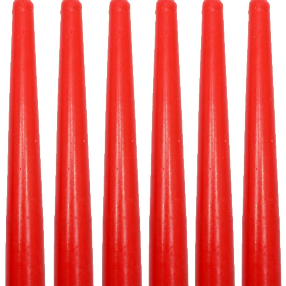 Conjunto 6 Vela Natalina Decoração Vermelho Castiçal De 21cm Conjunto 6 Vela Natalina Decoração Vermelho Castiçal De 21cm